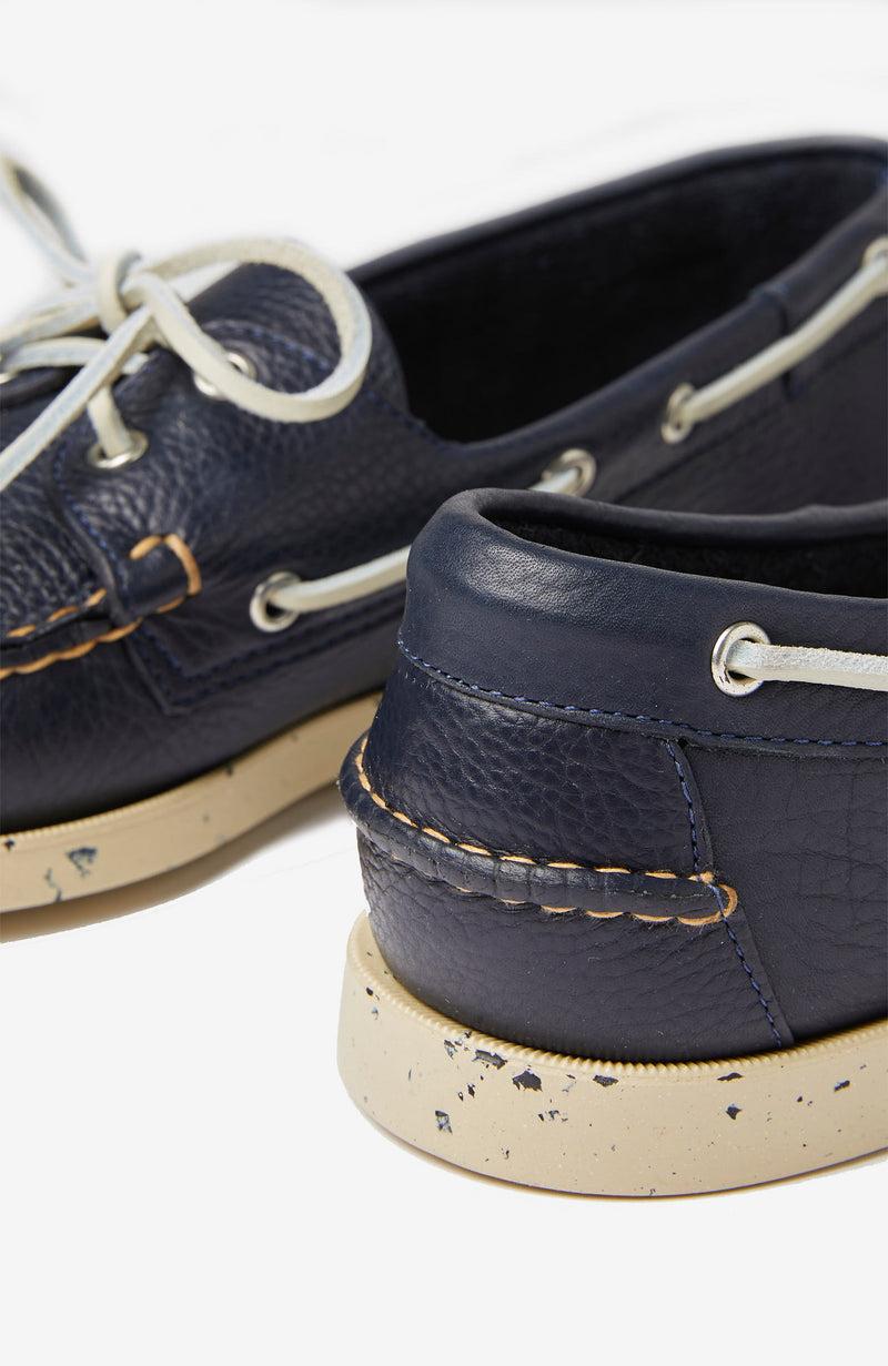 Slowear Scarpa da barca in pelle martellata Economico