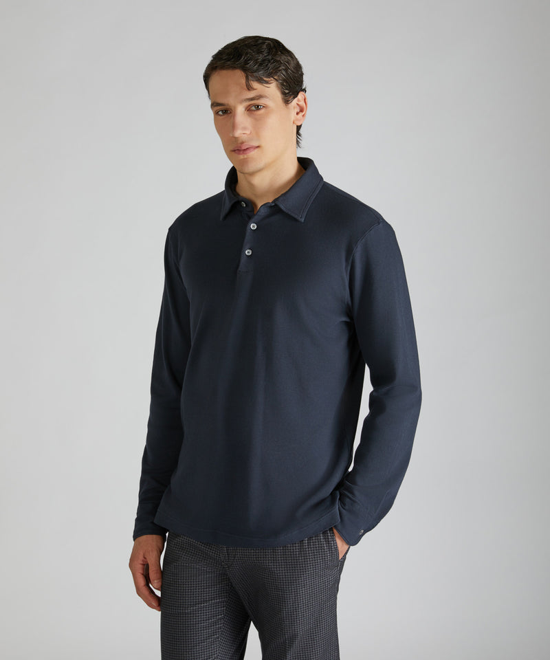 Slowear Polo slim fit in Interlock Vendita Calda