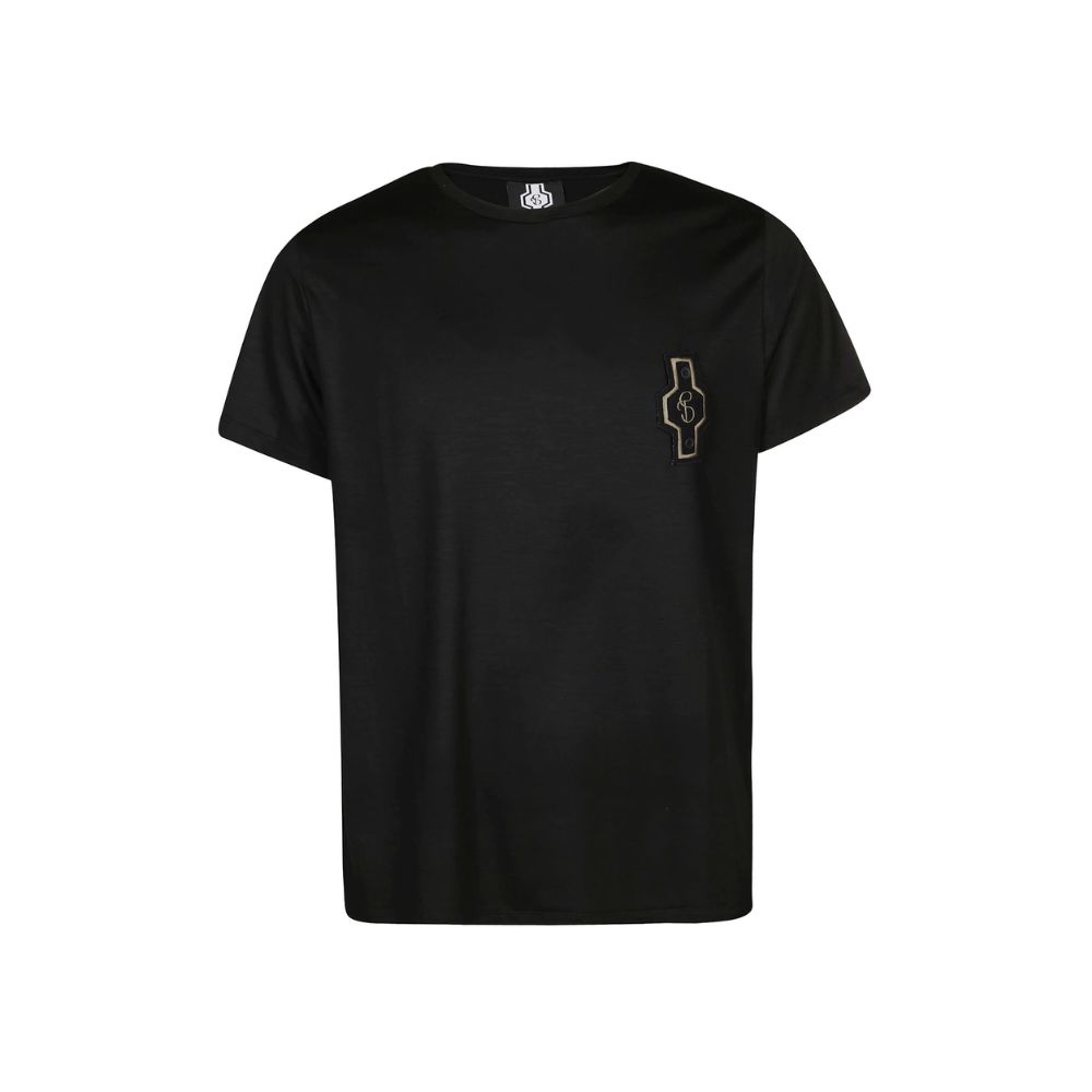 Stories Milano T-SHIRT REGULAR + PATCH – BLACK 2025