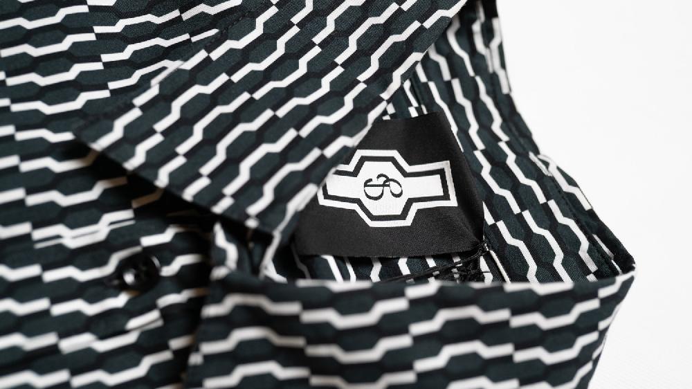 Stories Milano CAMICIA MONOGRAM OBSESSION – FOG Nuovo