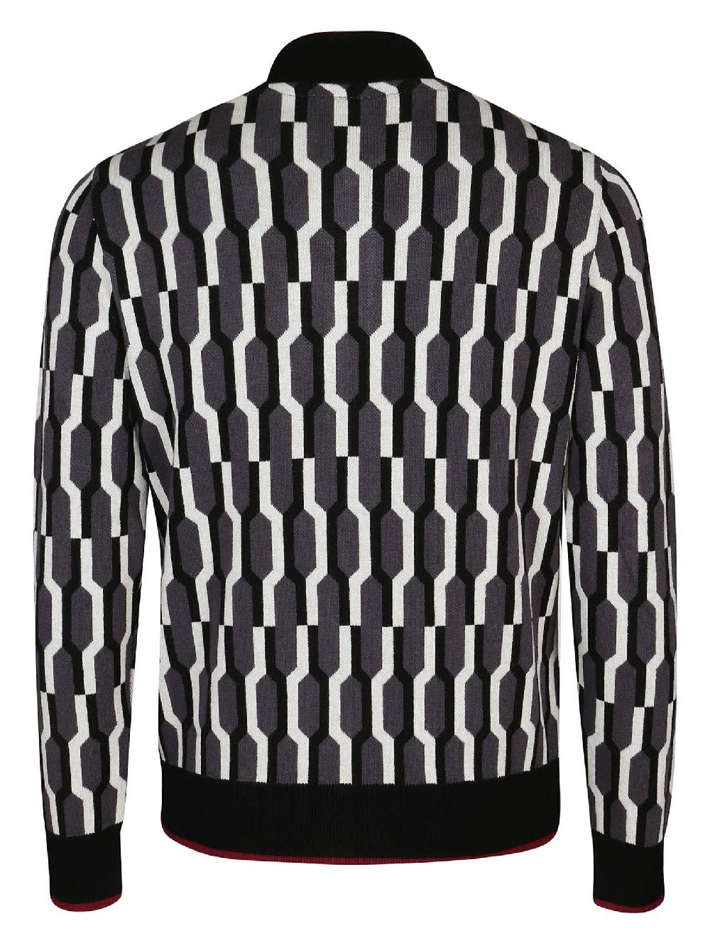 Stories Milano BOMBER ZIP – MONOGRAM OBSESSION – FOG Qualità Garantita
