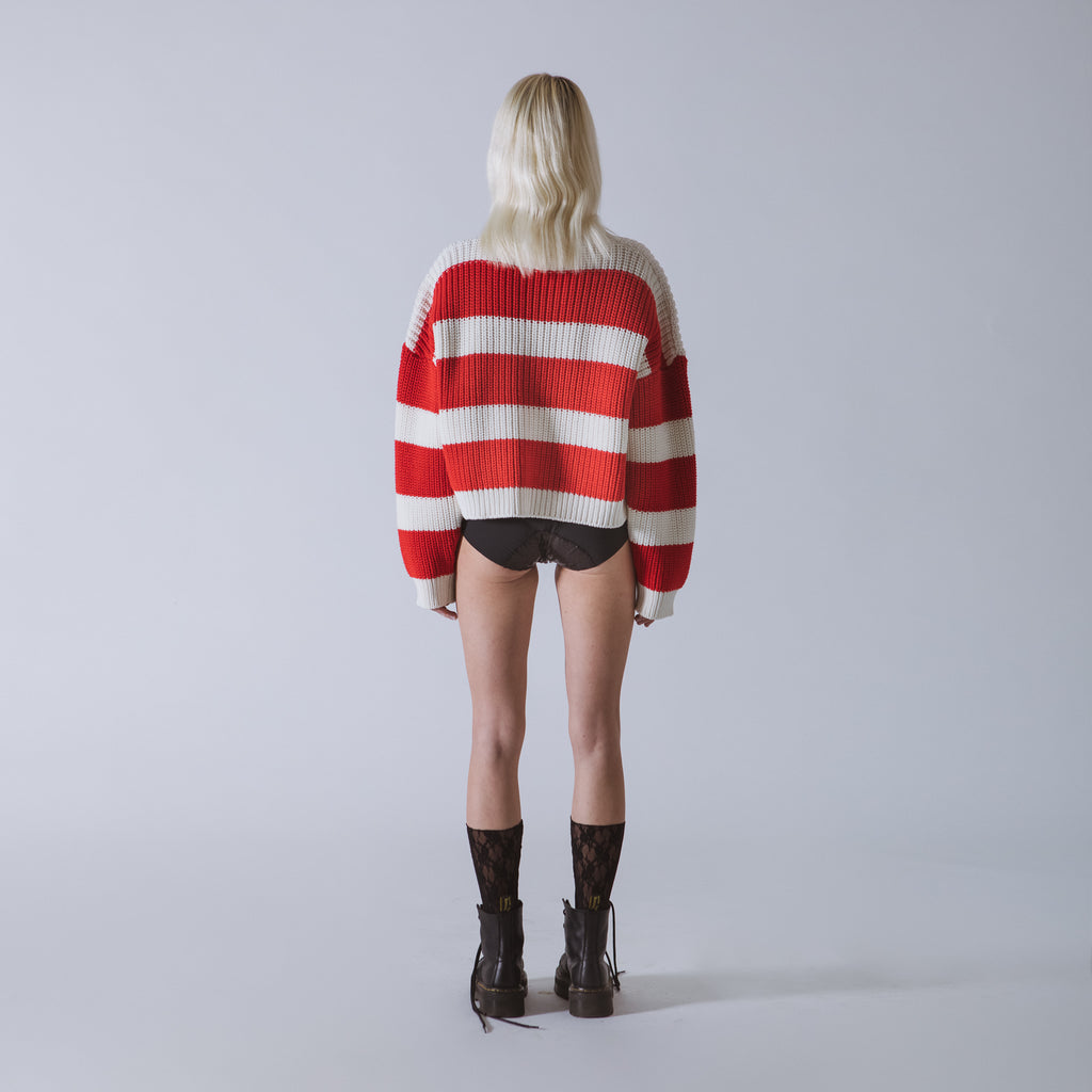 Sveta Milano Maglione girocollo in cotone Amélie Offerte