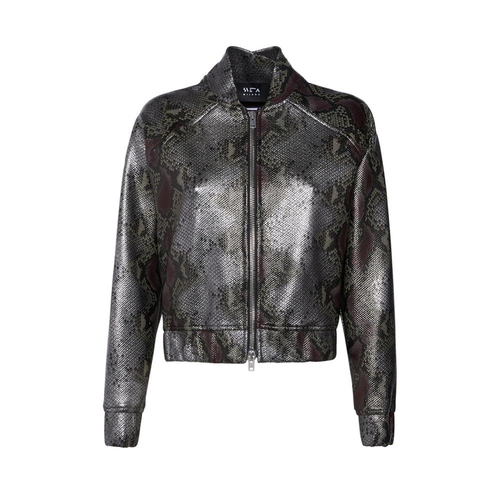 Sveta Milano Bomber Joshua in stampa pitone