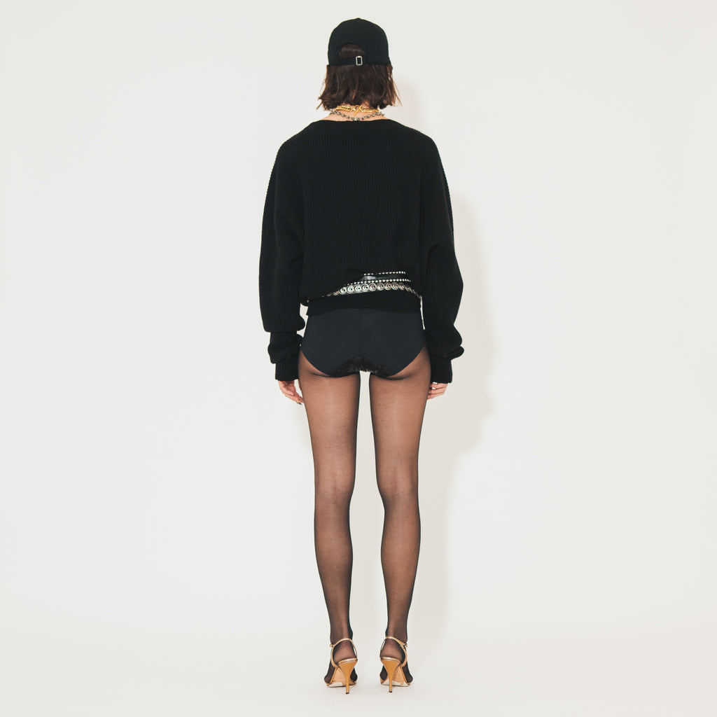 Sveta Milano Maglione girocollo Lilith nero in misto cashmere I Più Venduti