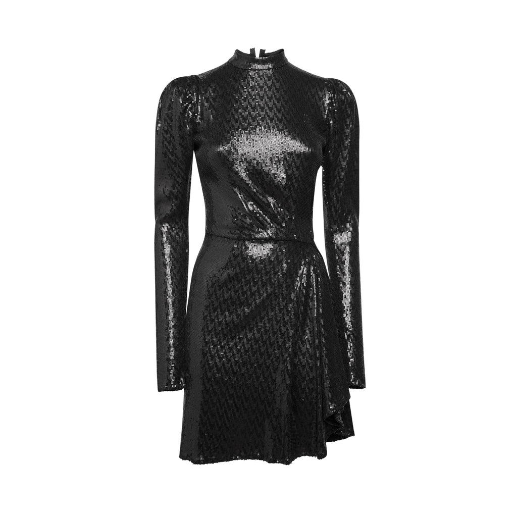 Sveta Milano Abito nero London in paillettes