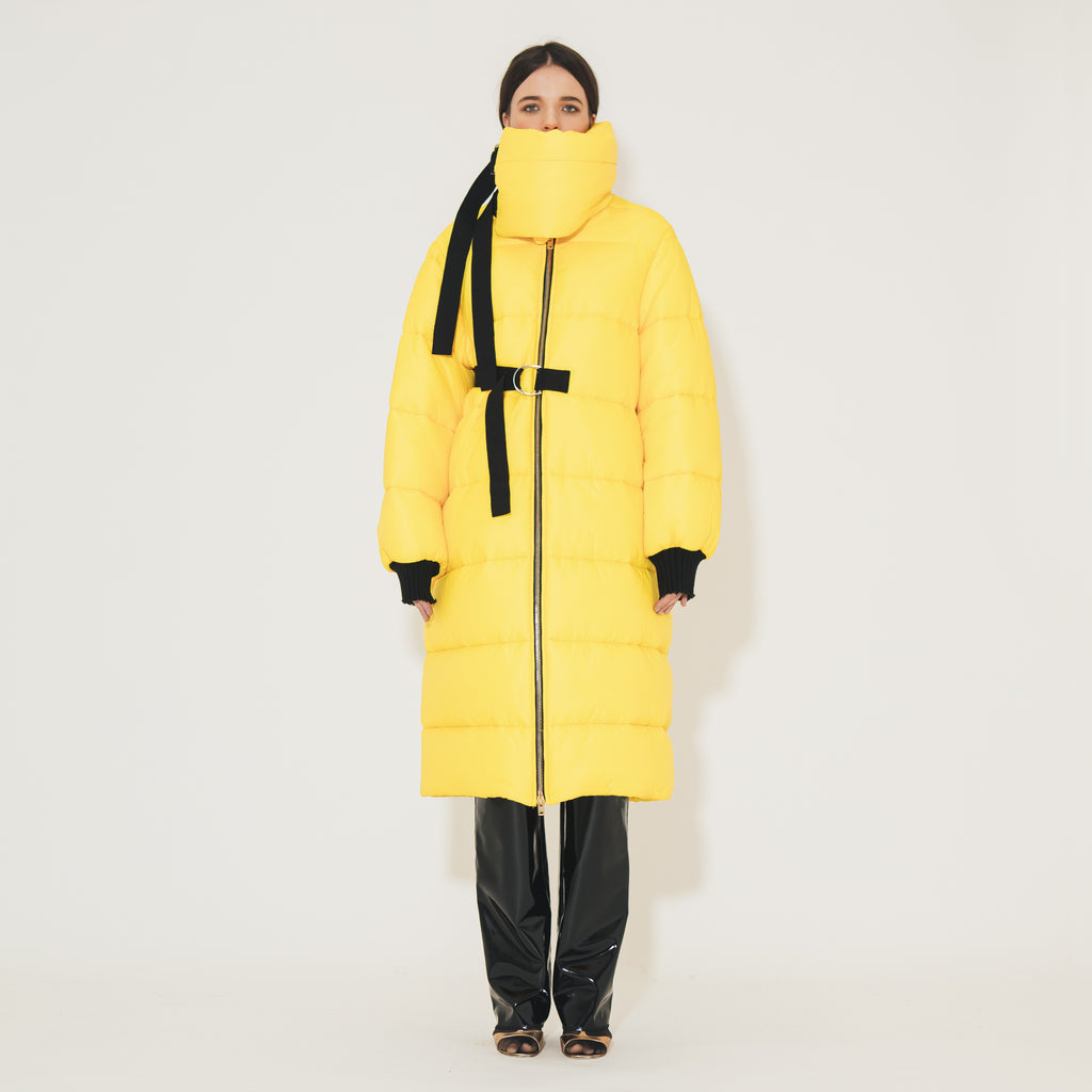 Sveta Milano Piumino lungo Oregon giallo Soddisfazione Garantita