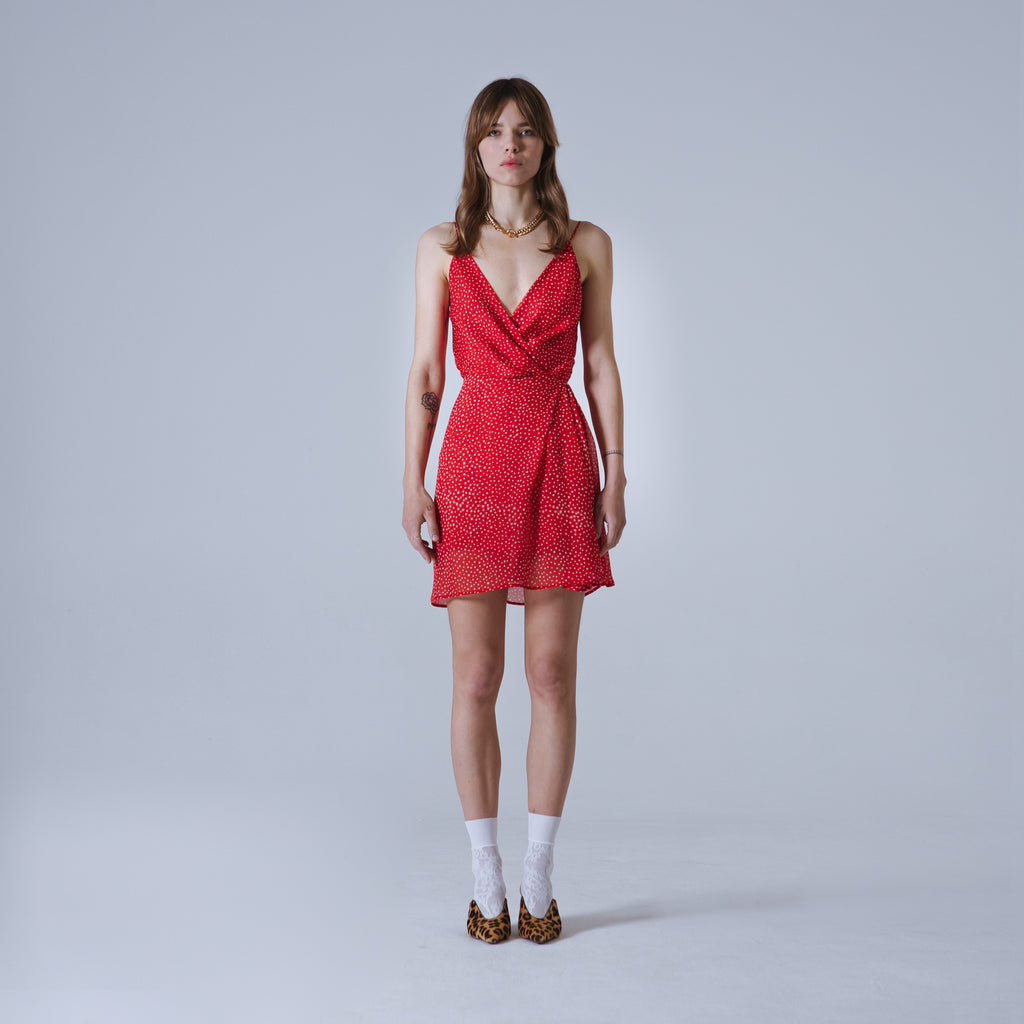 Sveta Milano Abito corto Nancy in georgette di seta | Limited Edition Qualità