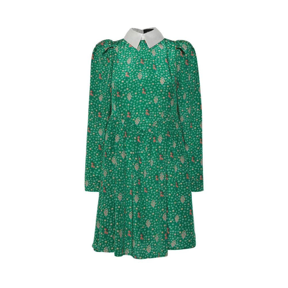 Sveta Milano Abito corto Oxford con stampa floreale su crêpe de chine di seta | Limited Edition