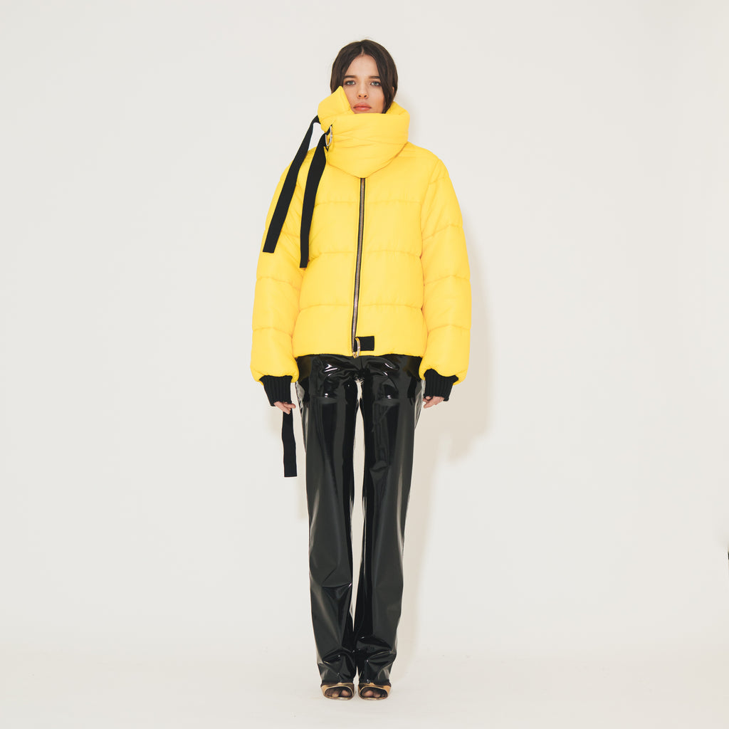 Sveta Milano Piumino corto giallo Oregon Sconto