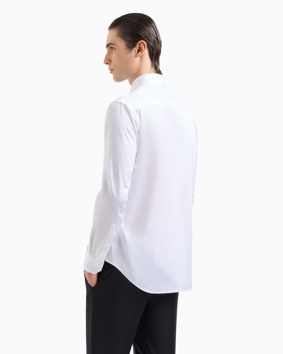 The world of armani CAMICIA CLASSICA REGULAR FIT IN COTONE Online