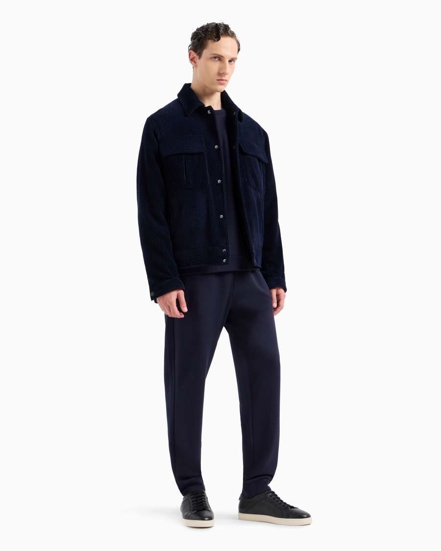 The world of armani FELPA GIROCOLLO IN COTONE E CASHMERE Vendite Flash