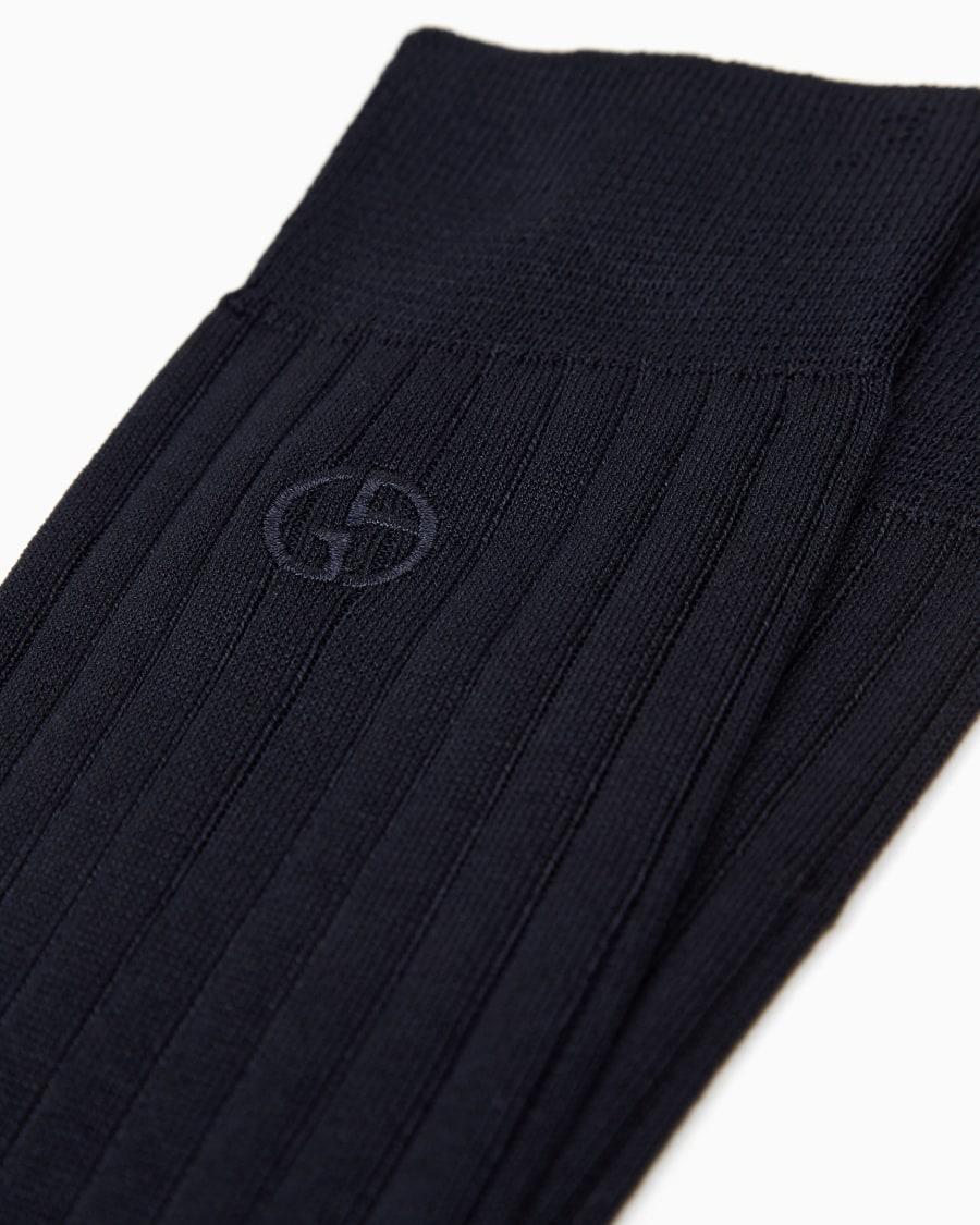 The world of armani CALZE CORTE CON LOGO RICAMATO Moda