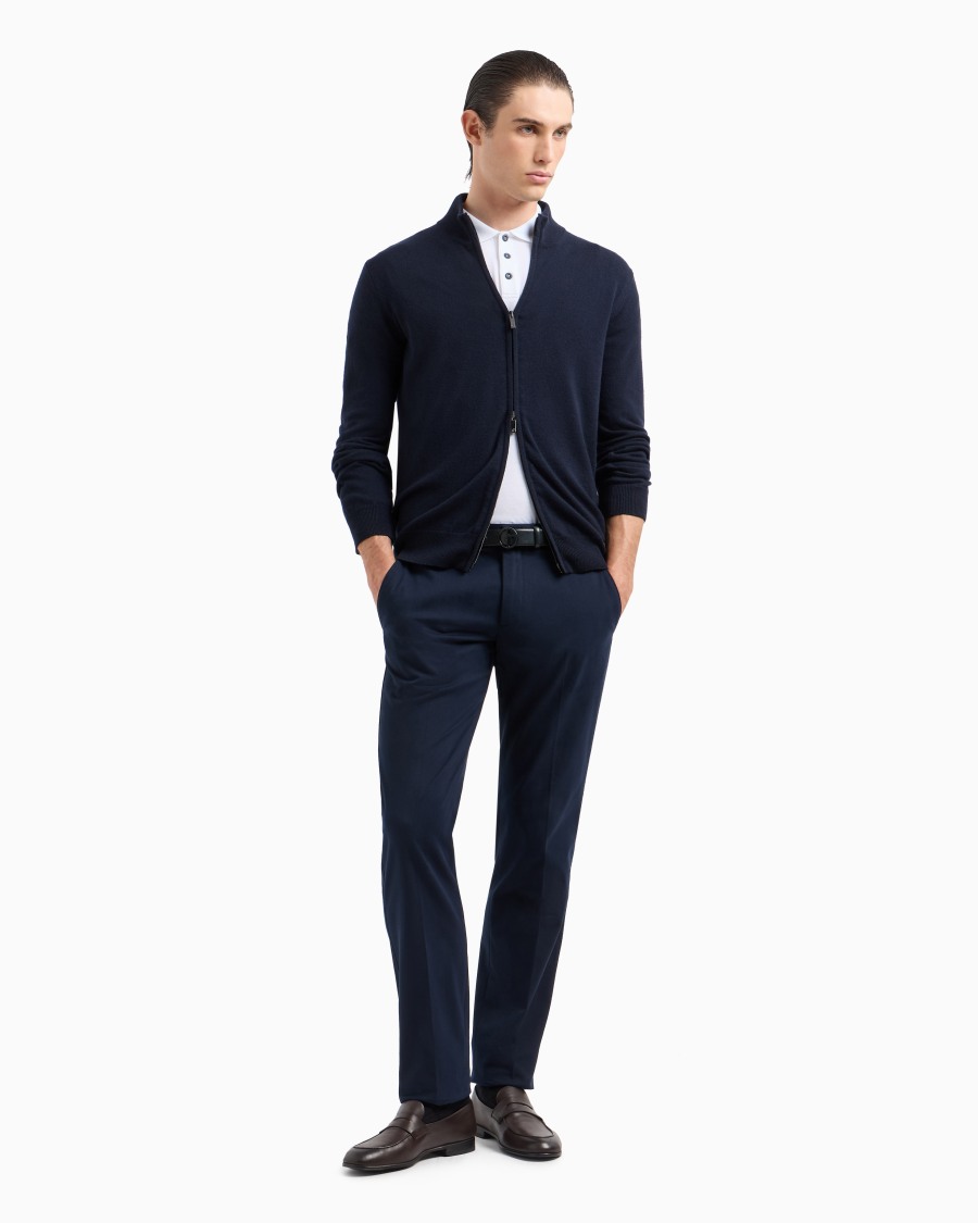 The world of armani POLO IN PIQUET DI COTONE FILO DI SCOZIA Shopping Online