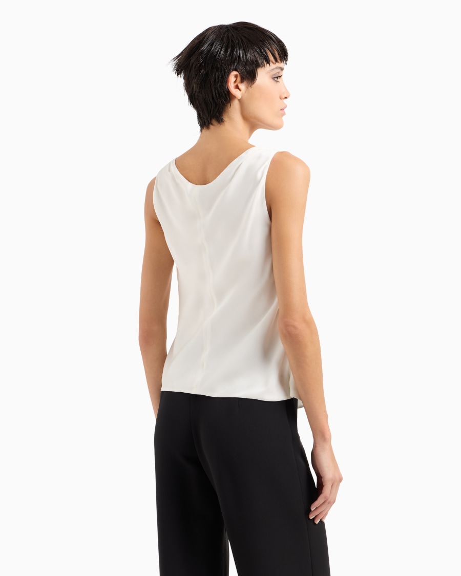 The world of armani TOP IN PURA SETA Affare Del Giorno