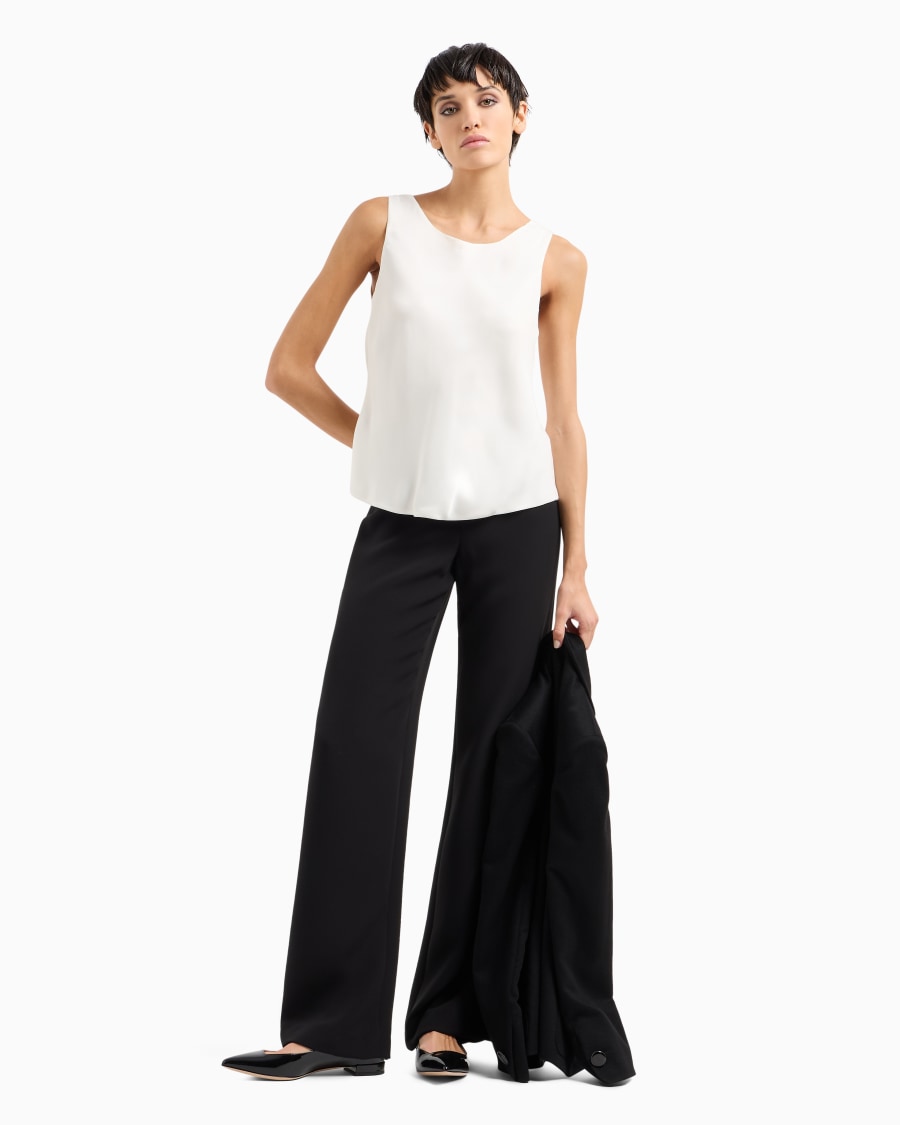 The world of armani TOP IN PURA SETA Affare Del Giorno