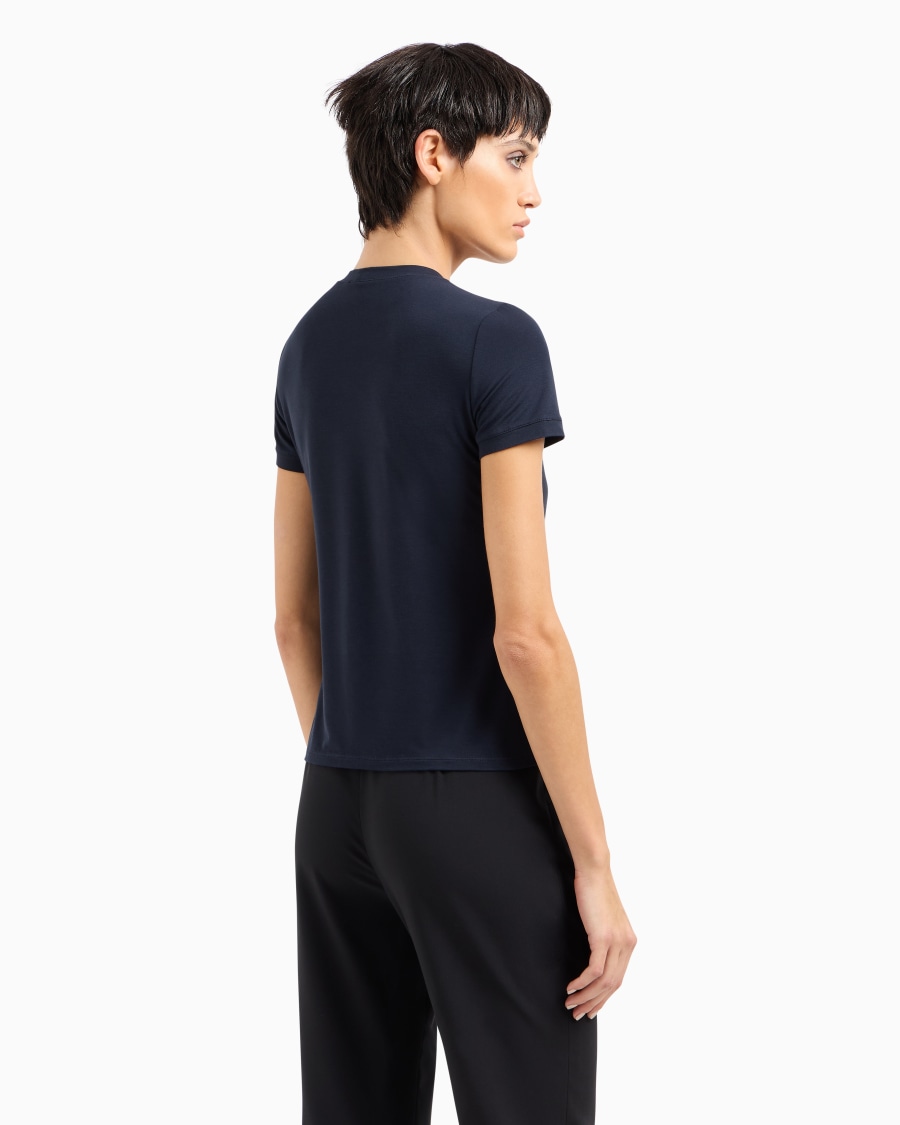 The world of armani T-SHIRT IN JERSEY DI VISCOSA STRETCH Convenienza