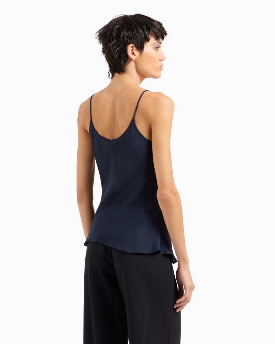 The world of armani TOP IN CHARMEUSE DI SETA Novità