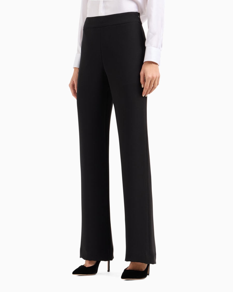 The world of armani PANTALONI AMPI IN SETA Sconto