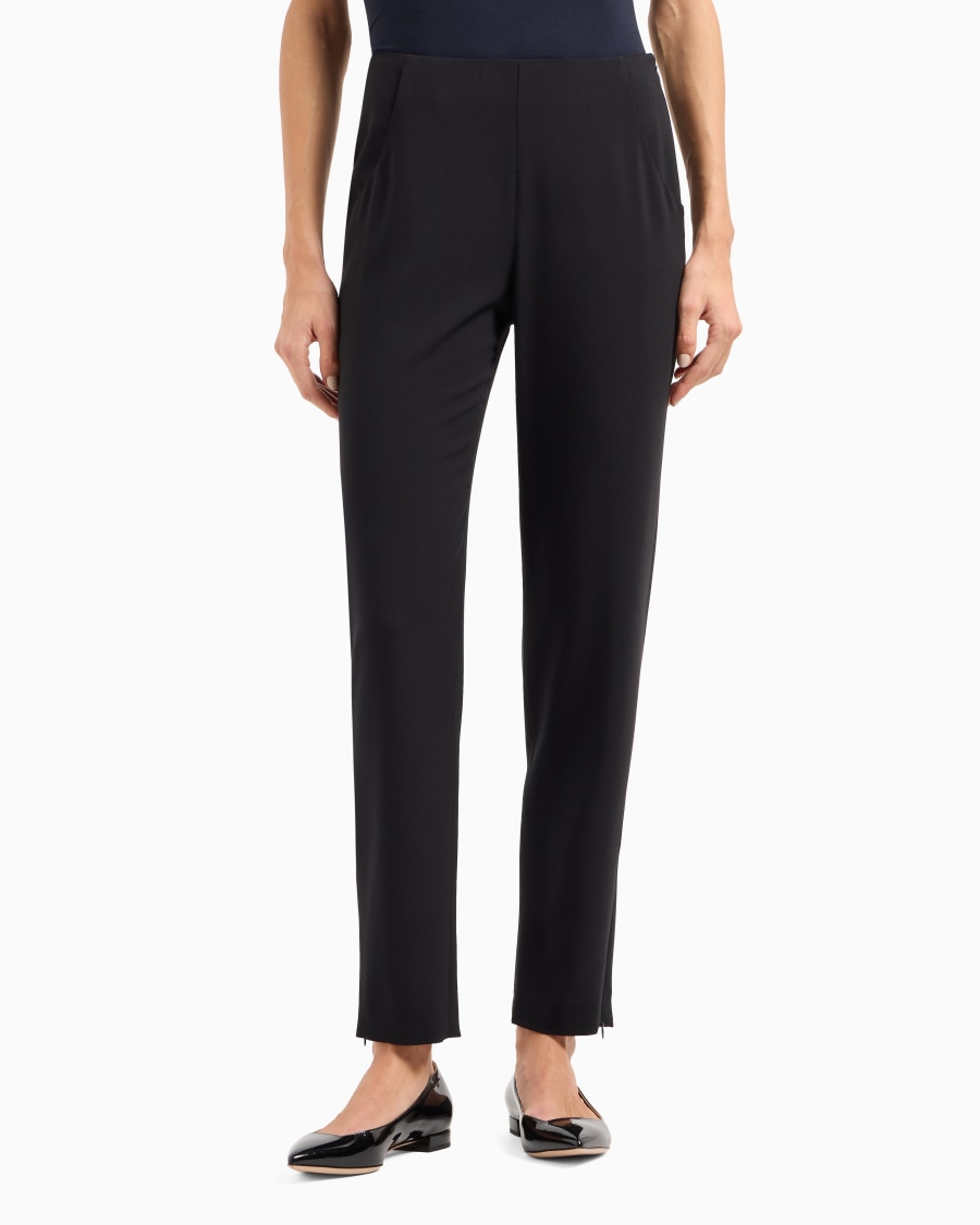 The world of armani PANTALONI IN CREPE DI LANA Online