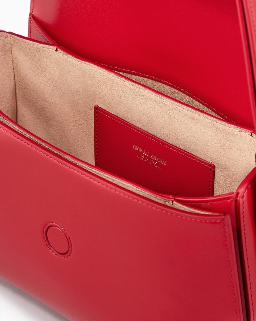 The world of armani BORSA MEDIA LA PRIMA IN PELLE PALMELLATA In Vendita