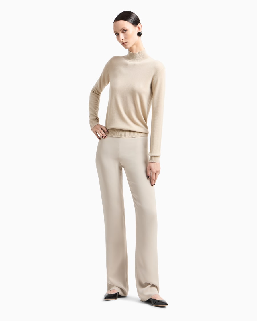The world of armani PANTALONI AMPI IN SETA Saldi