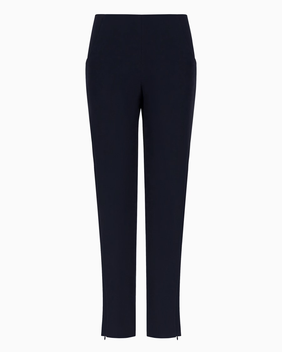 The world of armani PANTALONI CROPPED IN PURA SETA