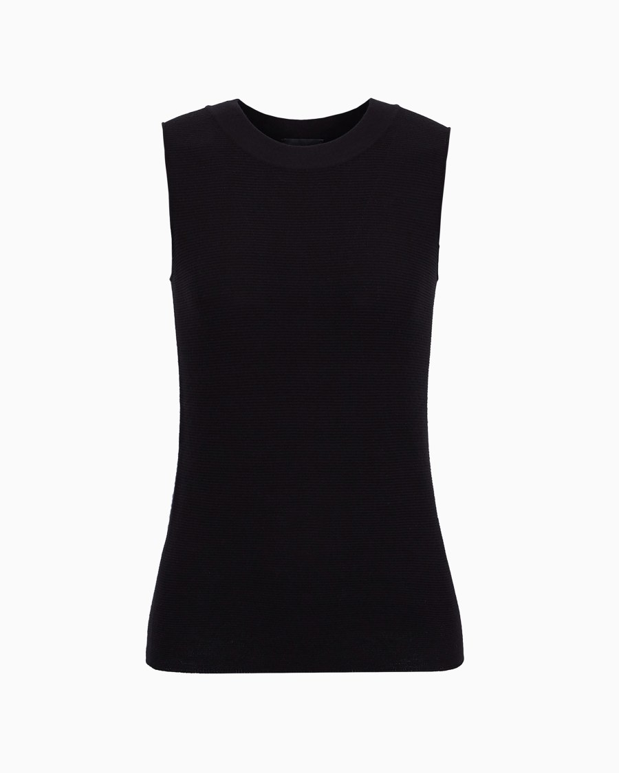 The world of armani TOP IN TESSUTO OTTOMAN