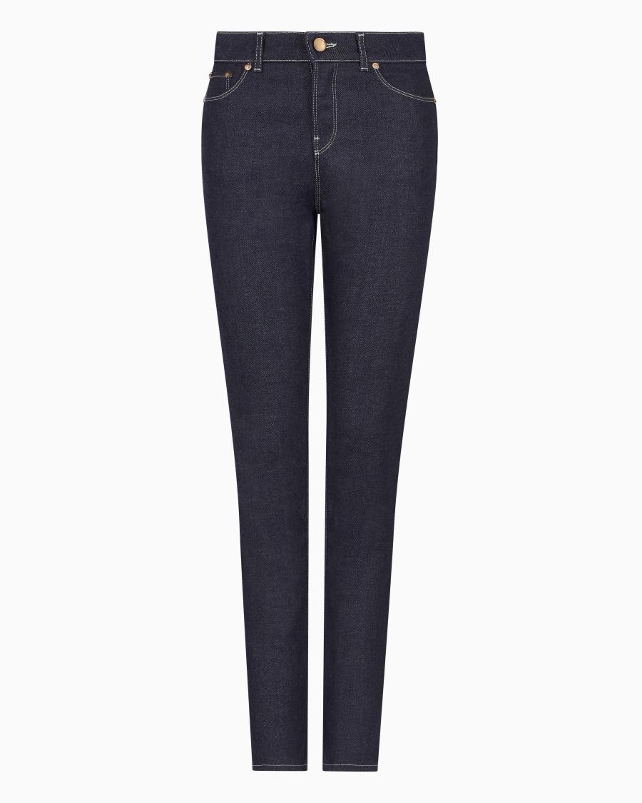 The world of armani PANTALONI 5 TASCHE SLIM FIT IN DENIM DI COTONE STRETCH