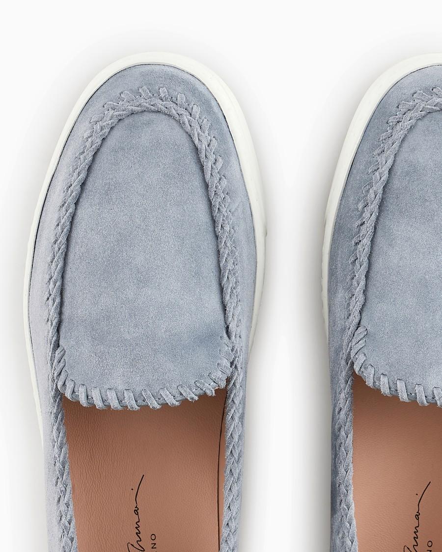 The world of armani GALLERIA 3 SLIP-ON IN PELLE SCAMOSCIATA Italia