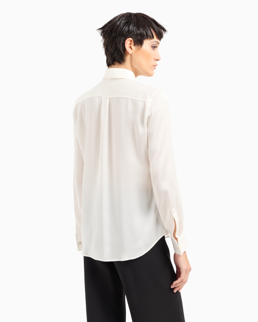 The world of armani CAMICIA IN MUSSOLA DI SETA In Linea