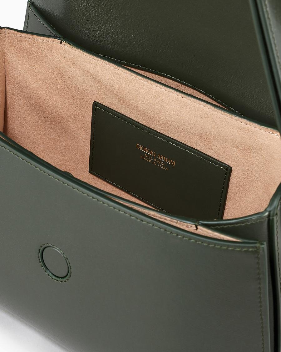 The world of armani BORSA MEDIA LA PRIMA IN PELLE PALMELLATA Qualità