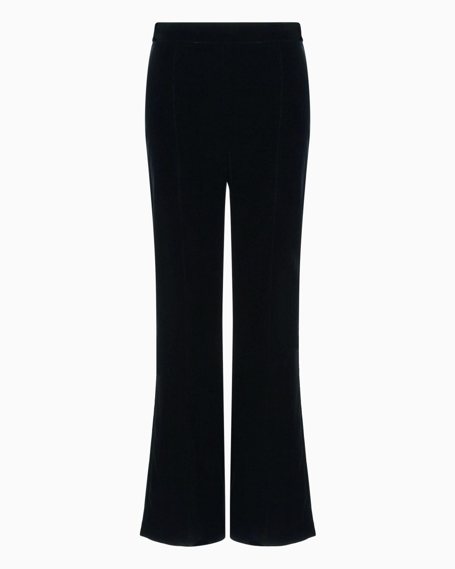 The world of armani PANTALONI CROPPED IN VELLUTO