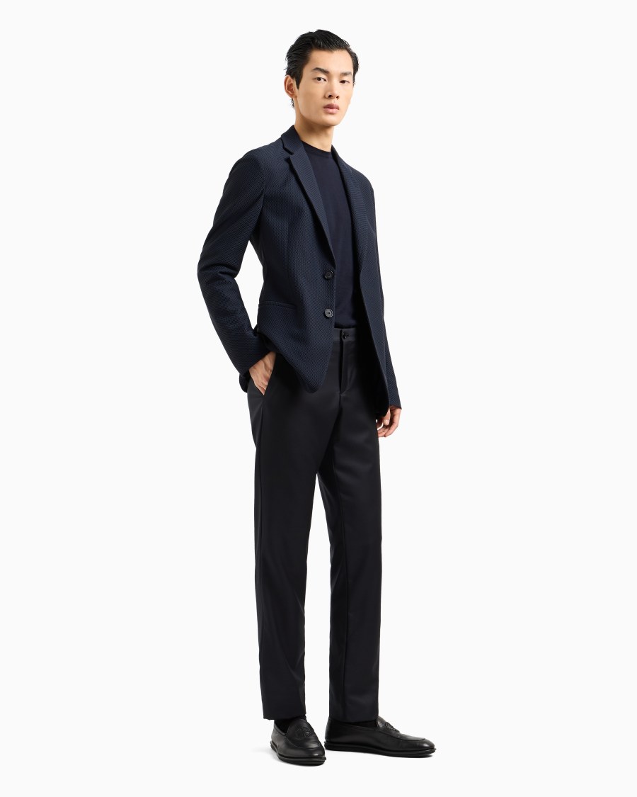 The world of armani MAGLIA GIROCOLLO IN LANA VERGINE Prezzo Ridotto