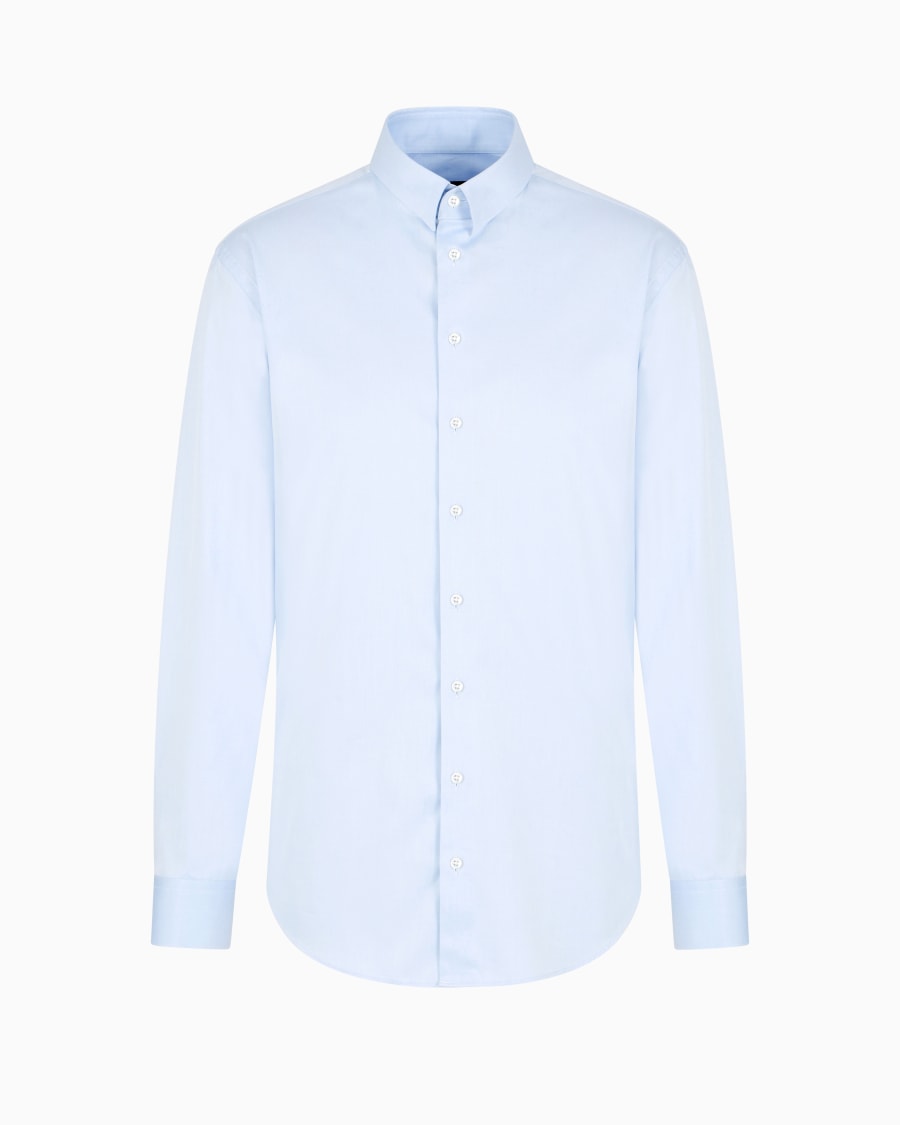The world of armani CAMICIA IN TWILL DI COTONE