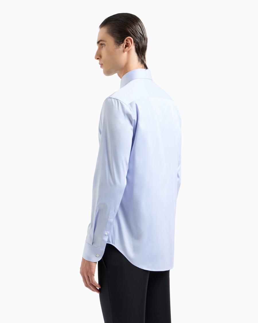 The world of armani CAMICIA IN TWILL DI COTONE Vendite Flash