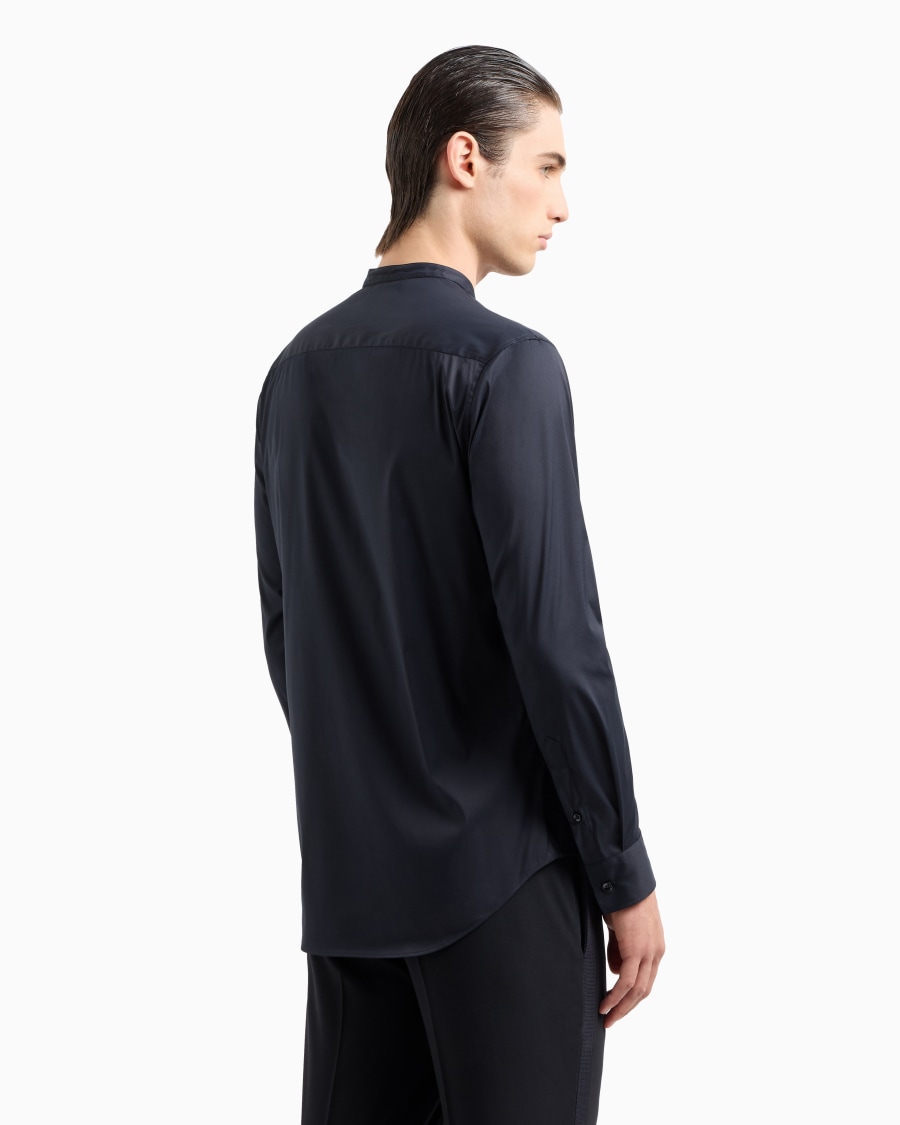 The world of armani CAMICIA ICON IN COTONE UNITO STRETCH Negozio