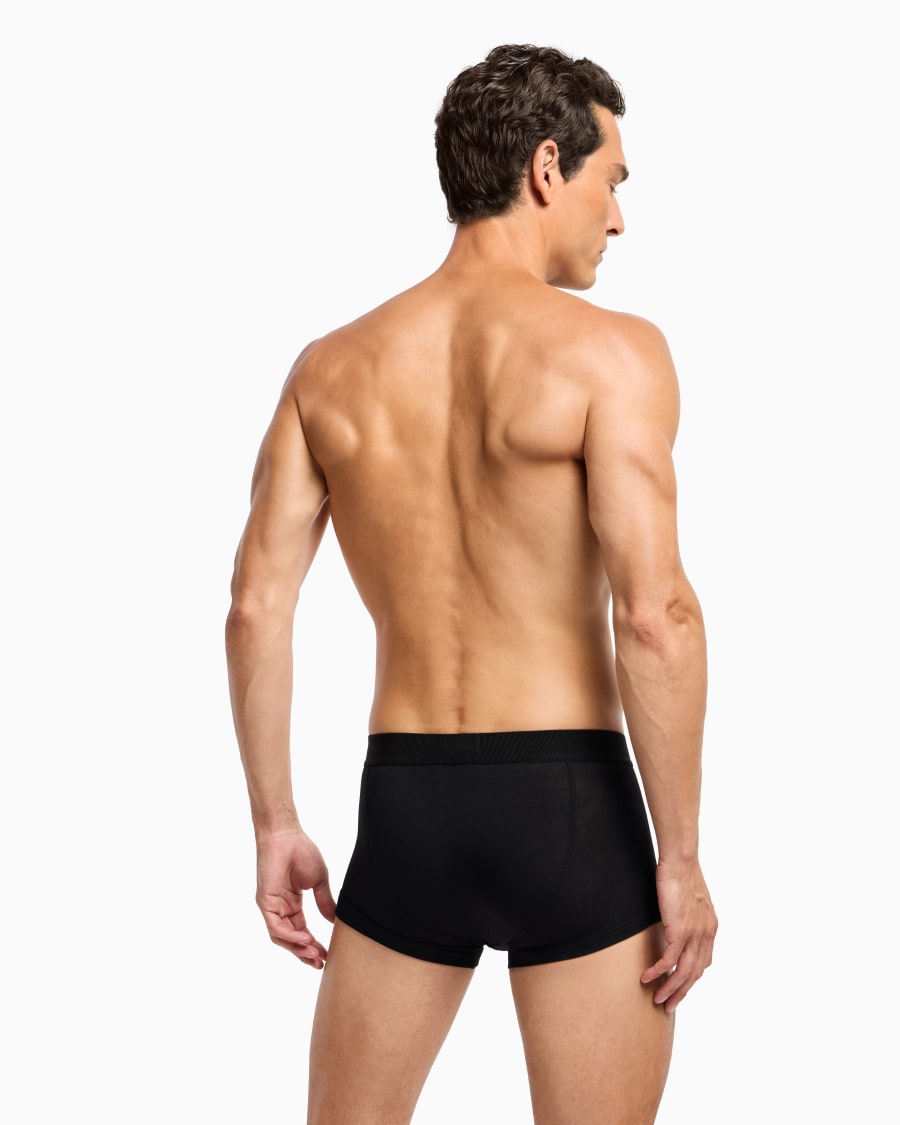 The world of armani BOXER IN JERSEY STRETCH CON BANDA LOGATA 2025