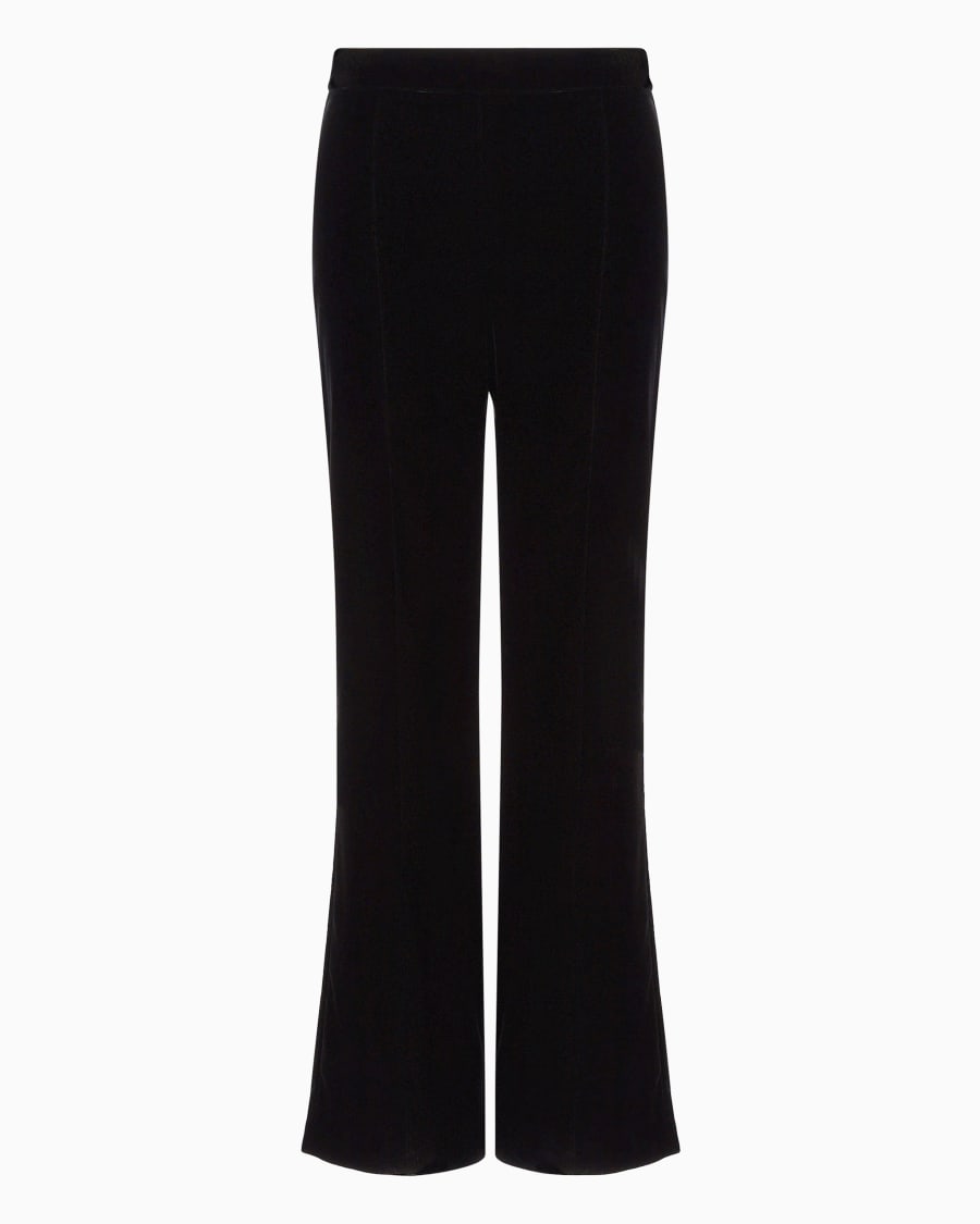 The world of armani PANTALONI CROPPED IN VELLUTO