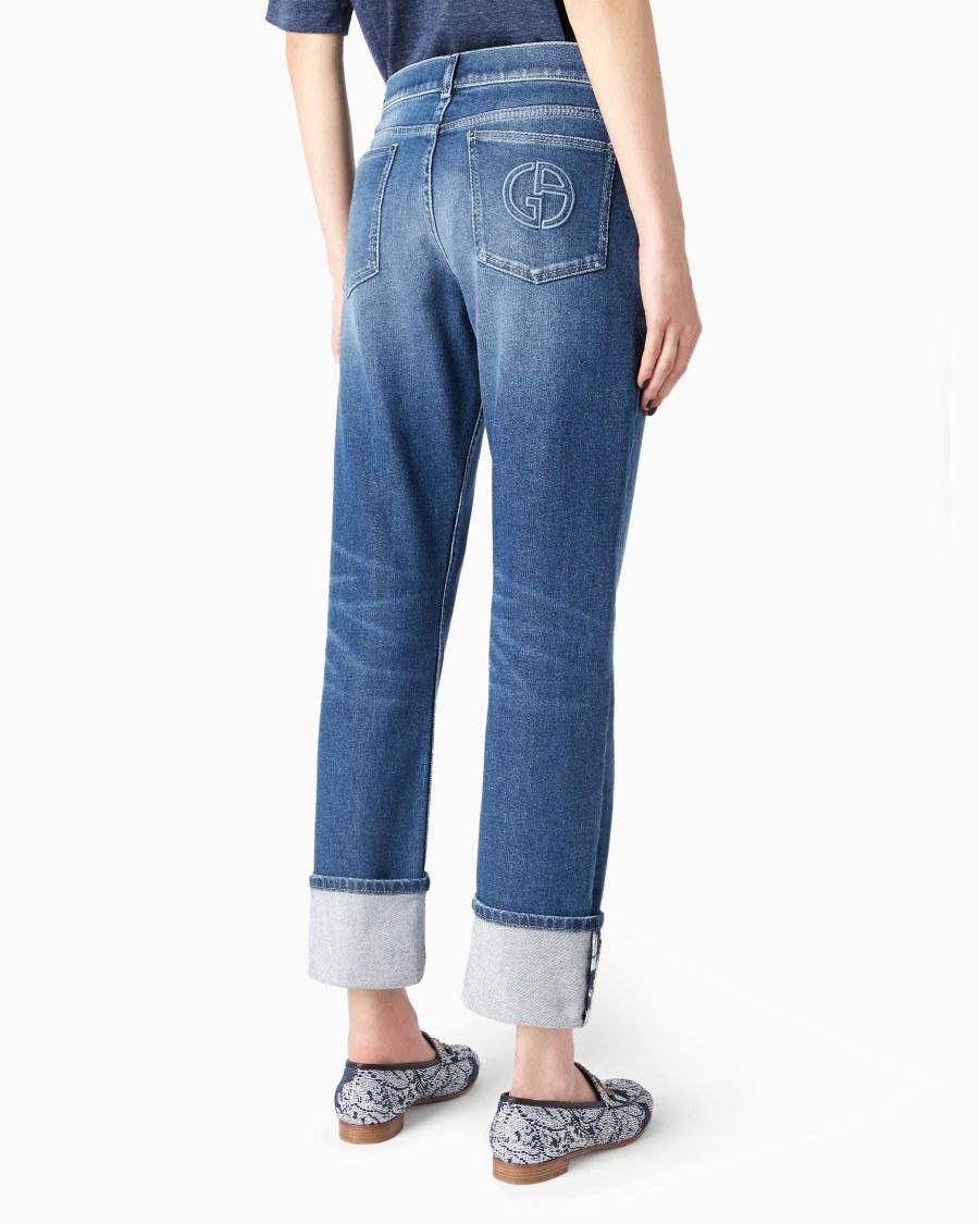 The world of armani DENIM COLLECTION JEANS 5-TASCHE IN DENIM DI COTONE STRETCH Qualità