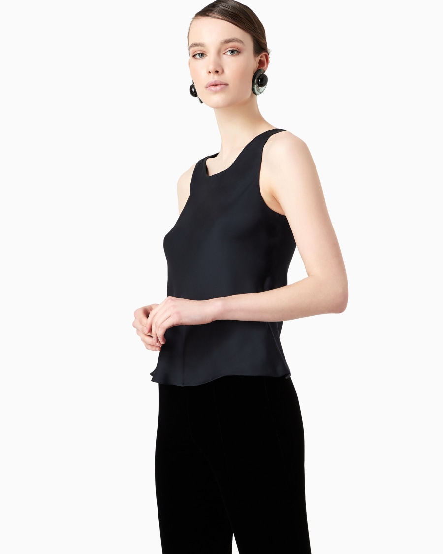 The world of armani TOP IN PURA SETA Promozione Limitata