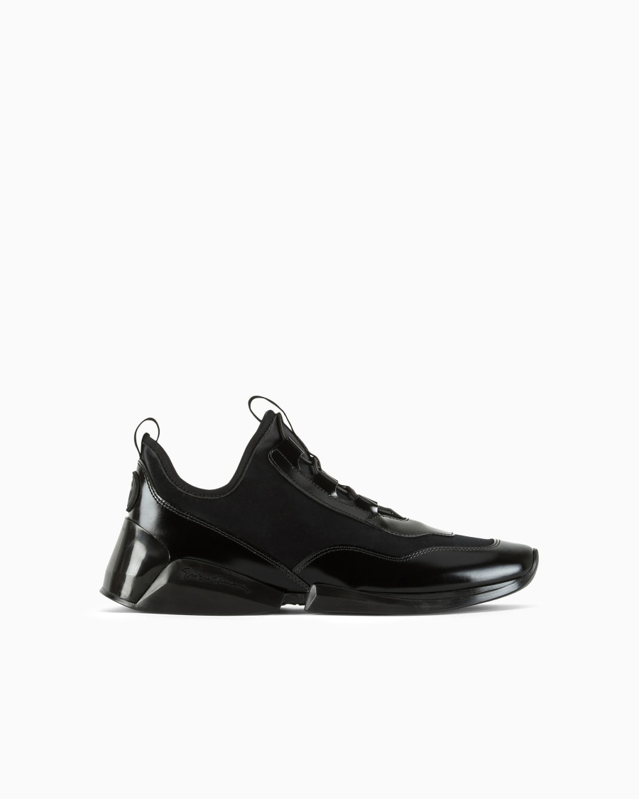 The world of armani SNEAKERS IN PELLE E NYLON