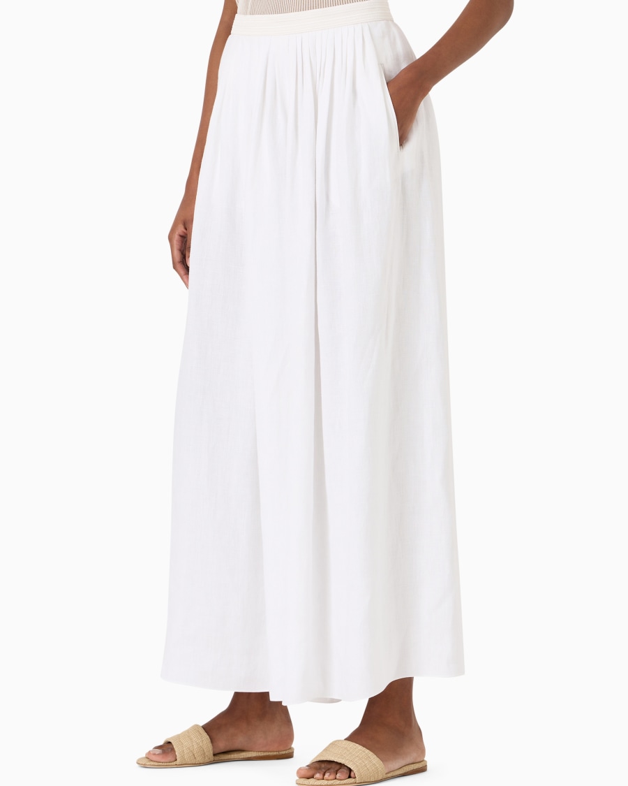 The world of armani PANTALONI AMPI IN CANAPA ASV Latest stili