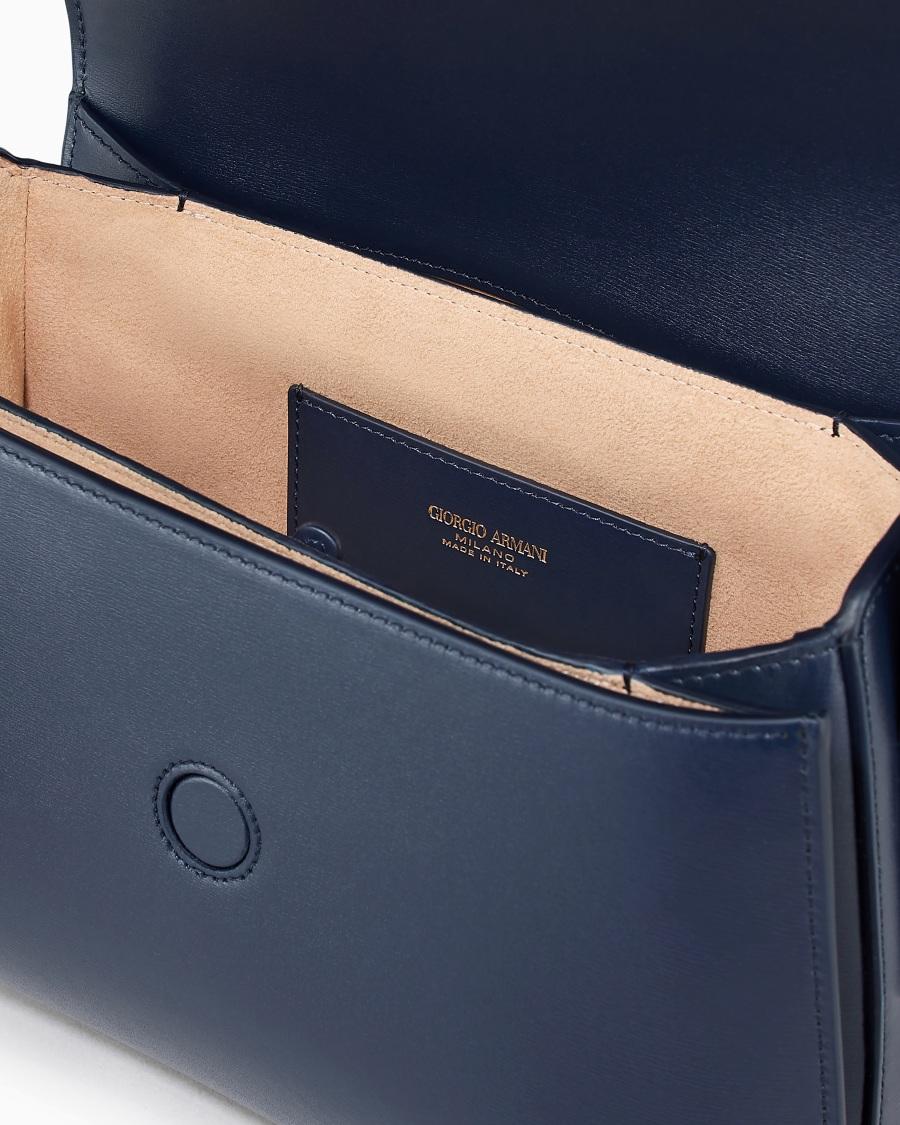 The world of armani BORSA MEDIA LA PRIMA IN PELLE PALMELLATA Outlet