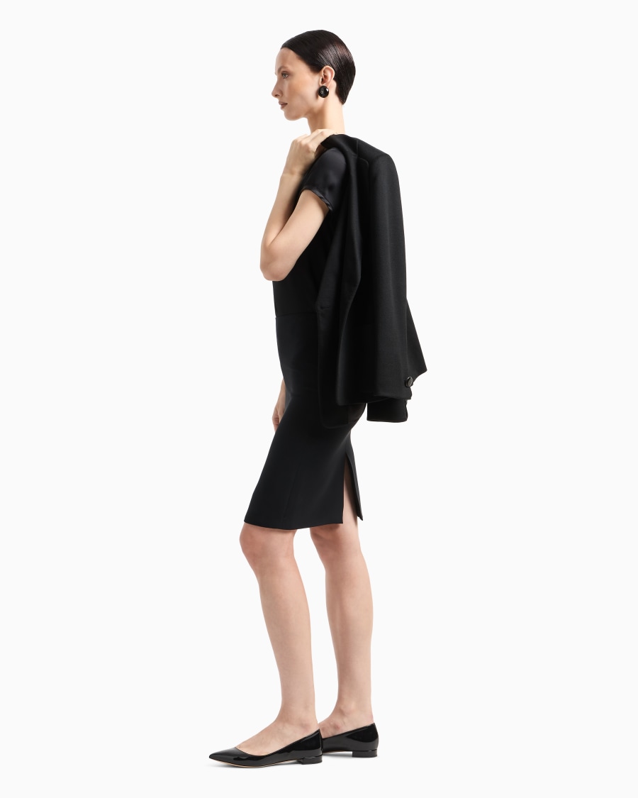 The world of armani GONNA A TUBINO IN CADY DI SETA Saldi