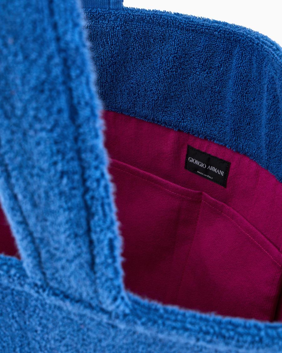 The world of armani BORSA DA MARE IN SPUGNA DI COTONE Saldi Di Fabbrica