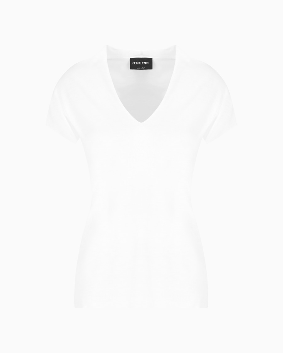 The world of armani TOP CON SCOLLO A V