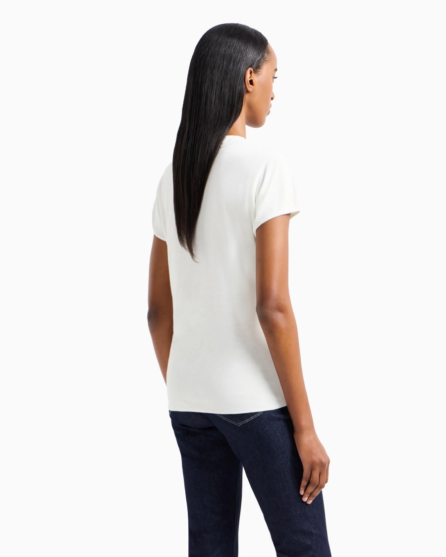 The world of armani TOP CON SCOLLO A V Vendite Flash