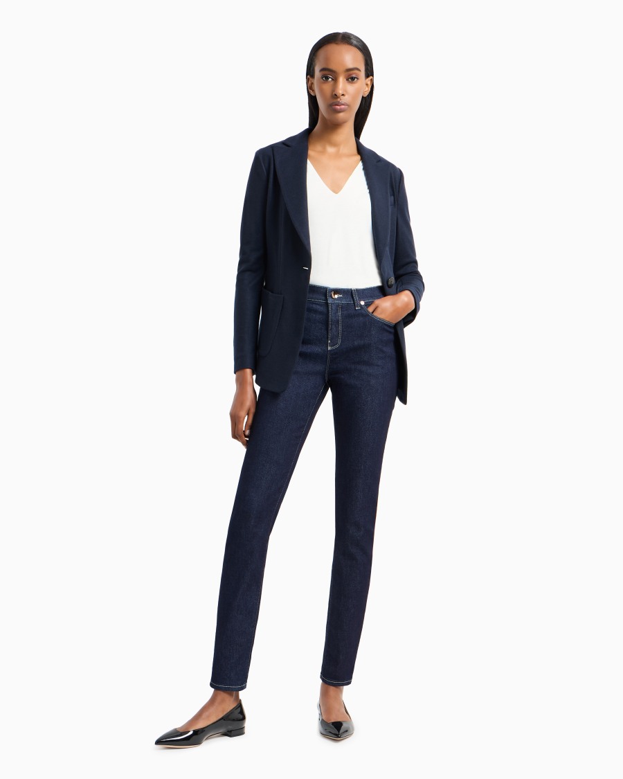 The world of armani TOP CON SCOLLO A V Vendite Flash