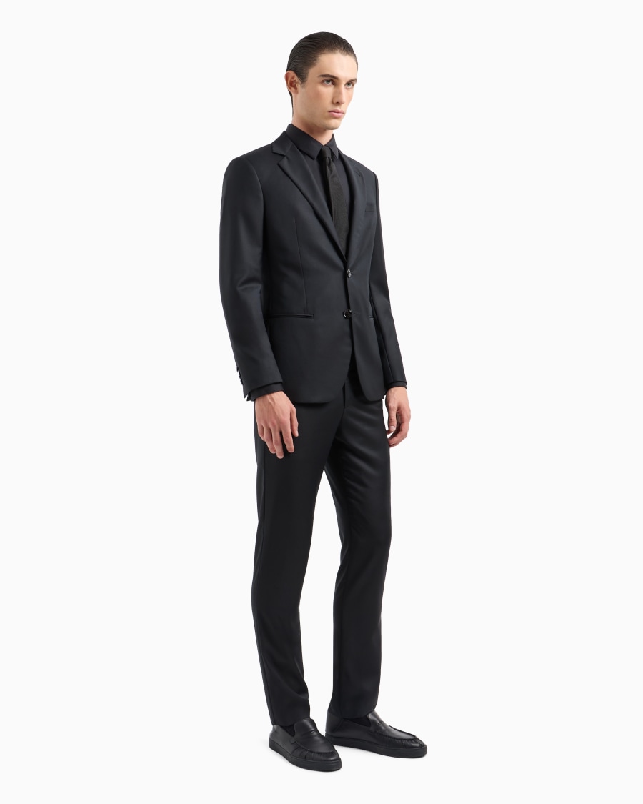 The world of armani CAMICIA IN TESSUTO STRETCH CON COLLO CLASSICO CON STECCHE Italia