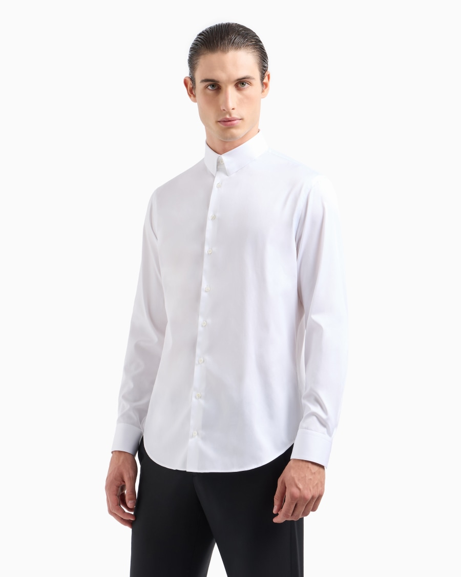The world of armani CAMICIA IN TWILL DI COTONE 2025